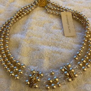Bohemian Glass Choker NWT